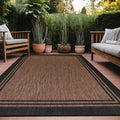 Bordered Outdoor Rug 8x10 Washable Outside Carpet by Unknown
