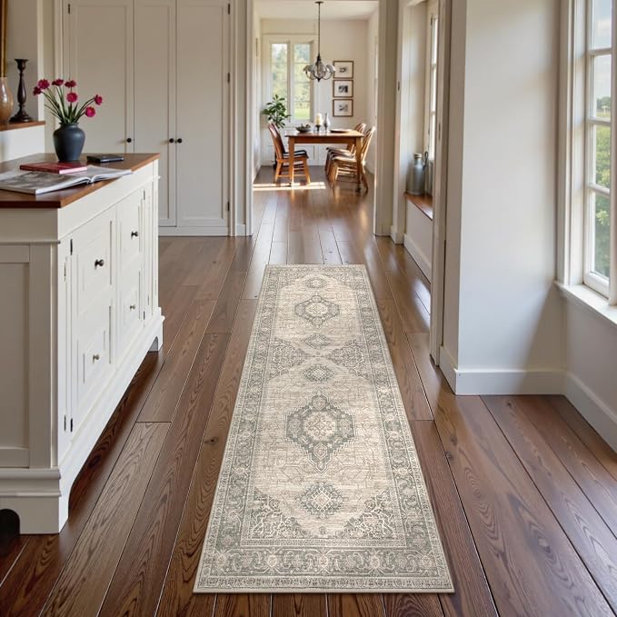 Lahome Oriental Washable Runner Rug Non Slip, 2x7 Rug Runners - Image 3