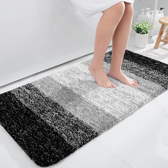 OLANLY Bathroom Runner Rugs 40x24, Extra Soft Absorbent Microfiber Bath Rugs by OLANLY