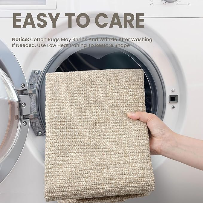 EARTHALL Washable Area Rug 4x6 Ft Non Slip Rugs - Image 3