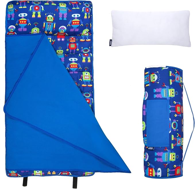 Wildkin 43-inch Kids Nap Mat – Soft Microfiber Toddler Sleeping Mat by Wildkin