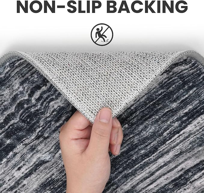 2x8 Modern Abstract Runner Rug for Hallways, Non-Shedding Washable Rug for - Image 6
