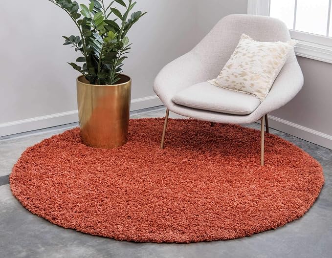 Unique Loom Solid Shag Collection Area Rug - Image 3