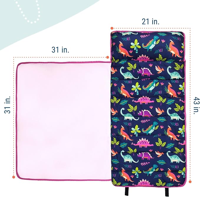 Wildkin 43-inch Kids Nap Mat – Soft Microfiber Toddler Sleeping Mat - Image 4