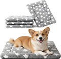 Dog Crate Mat, 4 Piece Reversible Pet Bed, Machine Washable, Small Dogs & Cats by FogkissComfyPawsHome