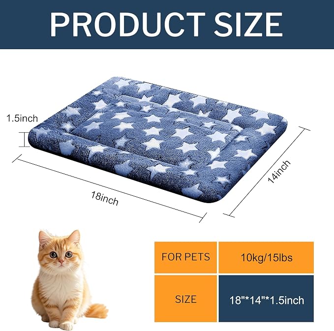 Dog Bed Mat, Reversible Crate Pad & Cute Dog Bed - Image 4