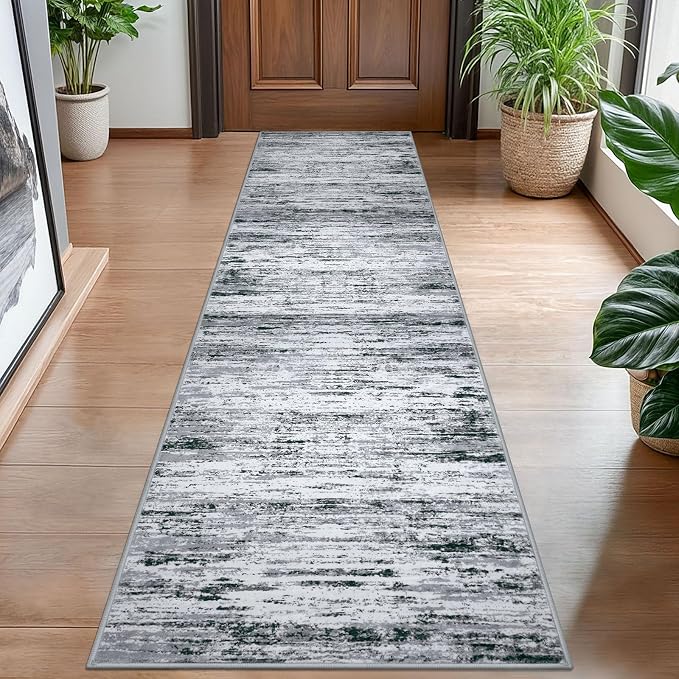 Modern Abstract Hallway Runner Rug by lansny