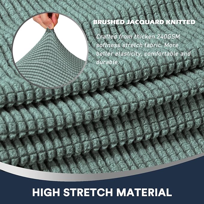 Sage Stretch Sofa Arm Covers - Image 4
