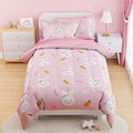 SANDJEST Rabbit Comforter Set Full Size 98x86in by SANDJEST