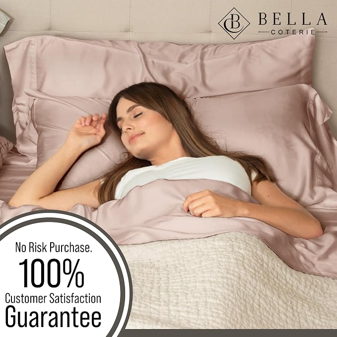 Bella Coterie 6 Piece Luxury Bamboo Viscose King Size Sheet Set | 100% - Image 5