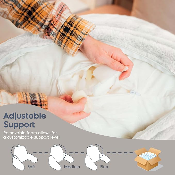 Nestl Fur Reading Pillow, Stylish Back Pillow - Image 6