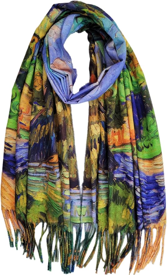 VENVSBEE Reversible Scarf Soft Large Shawl Wrap Blanket Double Sided Art Print by VENVSBEE