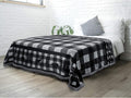 Pavilia Winter Cabin Sherpa Blanket Throw Twin | Flannel Fleece Christmas Plaid by PAVILIA