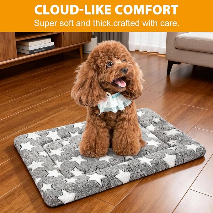 Washable Dog Bed Plush Orthopedic Outdoor Crate Mat - Image 2