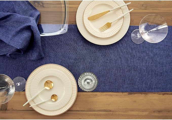 Solino Home Linen Table Runner 72 Inches Long - Image 3