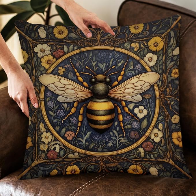 YOU FOUND ME William Morris Abstract Vintage Floral Velvet Butterfly Design - Image 6