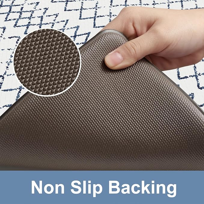 KIMODE Kitchen Mats 2PCS, Cushioned Anti Fatigue Boho Kitchen Rugs and Mats - Image 4