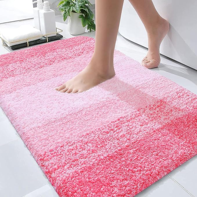OLANLY Bathroom Rugs Mat 30x20, Extra Soft Absorbent Microfiber Bath Rugs by OLANLY
