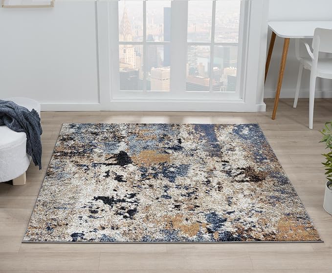 Keen Home Design Area Rugs - 8ft Round Non-Shedding by KeenHomeDesign