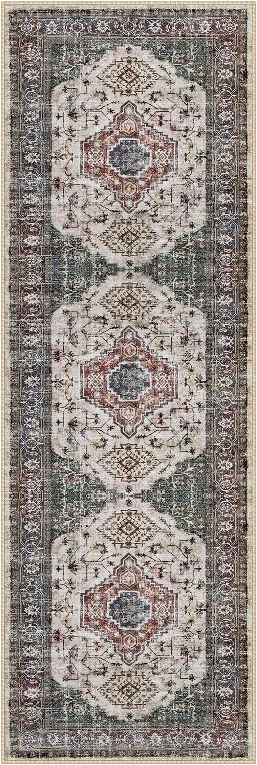 Lahome Oriental Hallway Runner Rug, 2.5x8 Kitchen Runner Non Slip Ultra-Thin - Image 7