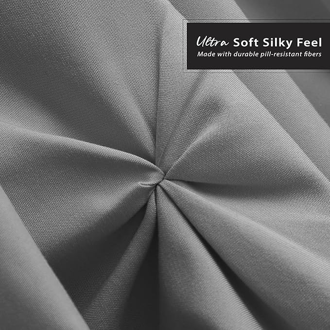 Nestl Dark Grey Bed Skirt Twin Size, Pinch Pleat Twin Bed Skirt, Hotel Quality - Image 5