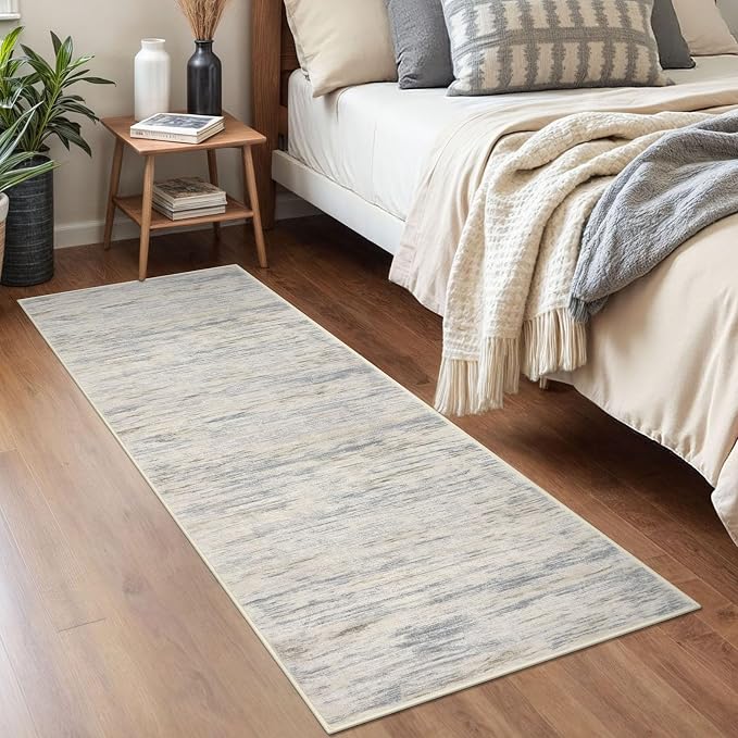 2x5 Modern Abstract Runner Rug for Hallway, Non-Shedding Washable Rug for - Image 3