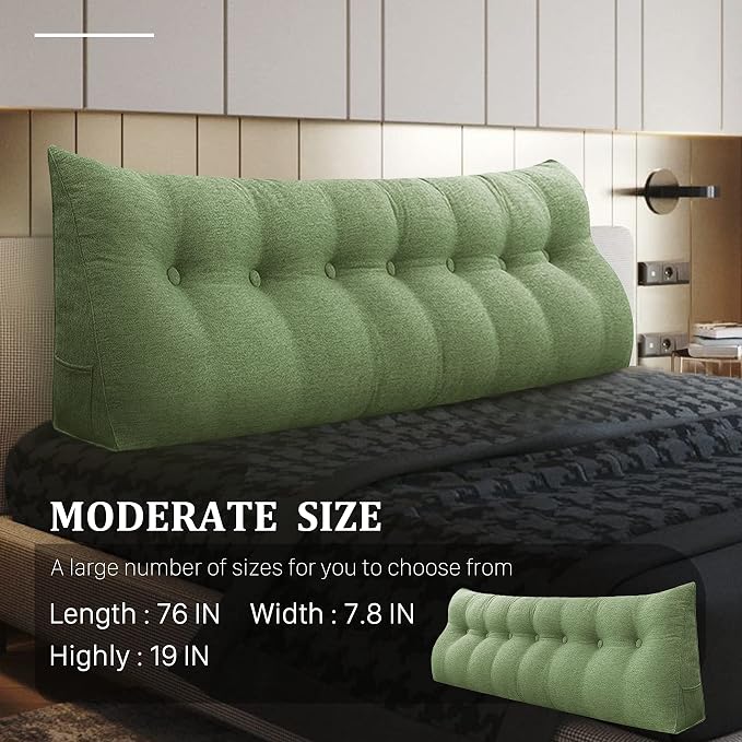 Wedge Headboard Pillow Dorm Room Reading Pillow Back Support - Image 3