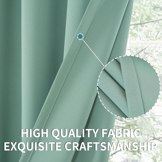 BGment Sage Green Blackout Curtains - Image 4