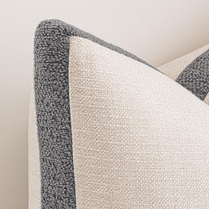 a moment Loop Yarn Linen-Like Pillow Cover Natural Soft Decorative Throw Pillow - Image 4