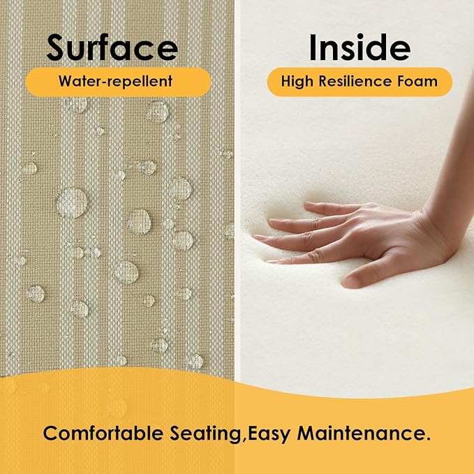 Outdoor Square Corner Seat Cushion, Non Slip Seat Cushion Pads - Image 3