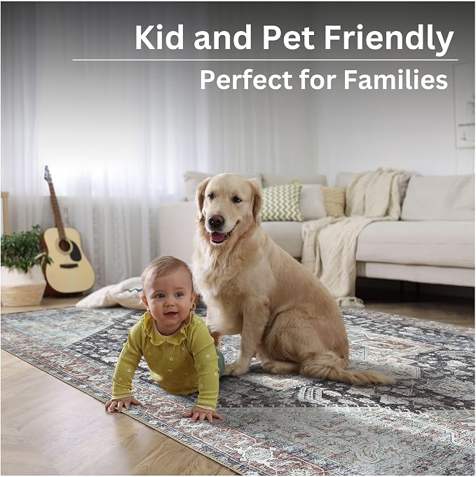 Bloom Rugs Washable Non-Slip 8' x 10' Rug - Image 10