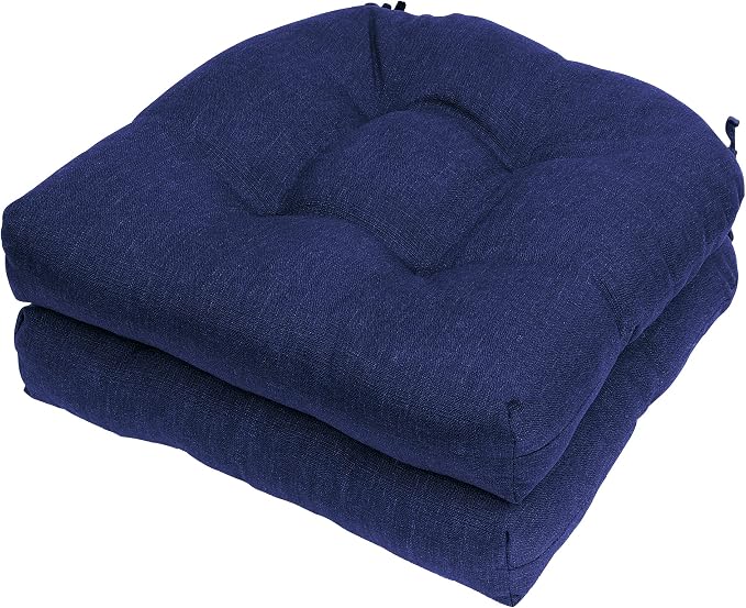 RACE LEAF Outdoor Seat Cushions Set of 2, Plump Filling Tufted Water-Resistant - Image 9