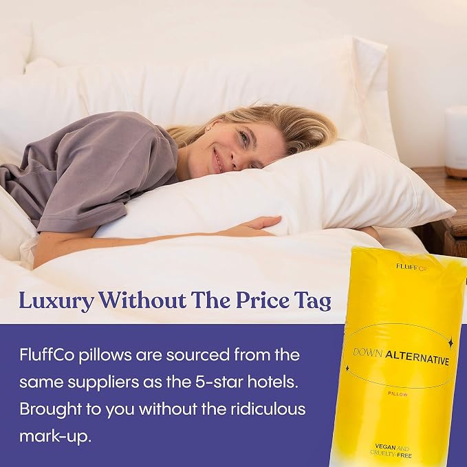 FluffCo Zen Fluff™ Down King Pillow - Image 5