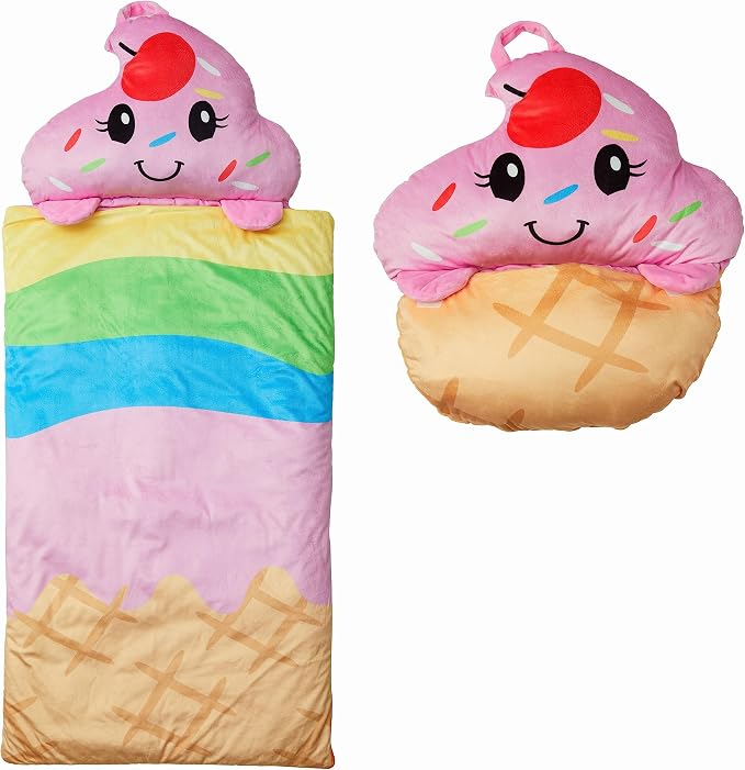 Kid's Nap Buddies Character Preschool Nap Mat, Toddler Sleeping Bag by UnicornsRobots