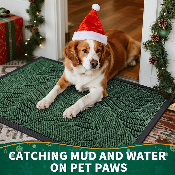Yimobra Front Door Mat Outdoor Indoor, 29.5x17 All-Season Waterproof Door Mat - Image 3