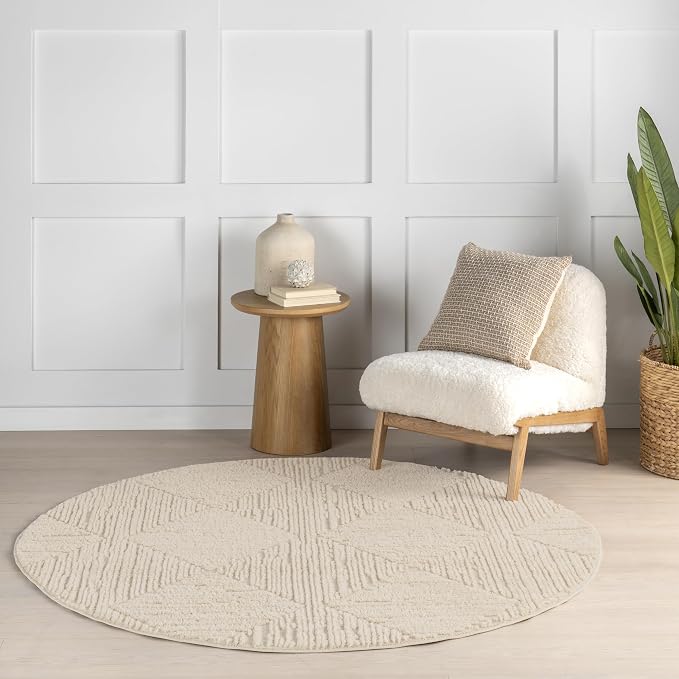 nuLOOM Kerry Beige, Soft and Cozy, High Traffic, Stain Resistant, Easy Clean by nuLOOM