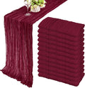12 Pack 13Ft Cheesecloth Table Runner 35x157 Inch Boho Gauze Rustic Long Table by Fivenl