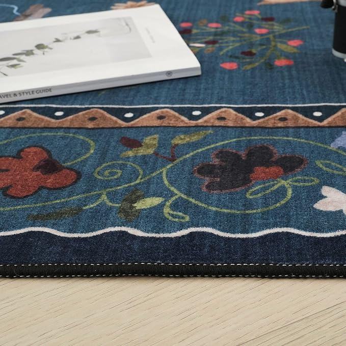 Rugcomf Area Rugs 8x10 Rug for Living Room Clearance Washable Boho Area Rug Non - Image 8
