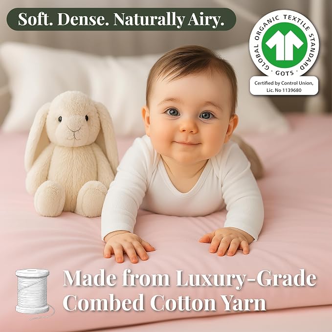 GOTS Organic Bedside Bassinet Sheets 33x20 - Image 4
