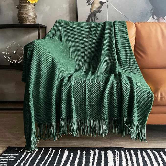 LOMAO Knitted Throw Blanket by LOMAO