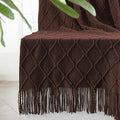 inhand Knitted Throw Blankets for Couch and Bed, Soft Cozy Knit Blanket by inhand