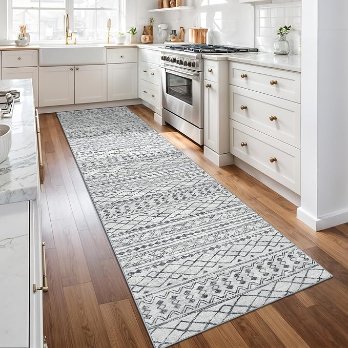KUTA Boho Runners for Hallways 2.6x10 ft Moroccan Washable Runner Rug Non-Slip - Image 2