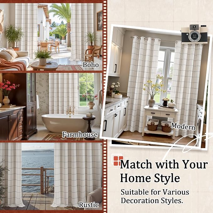 Linen Blackout Curtains for Living Room - Image 8
