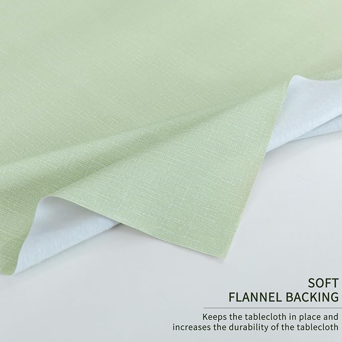 Rectangle Table Cloth, 100% Waterproof Tablecloth Oil Proof Spill Proof Vinyl - Image 6