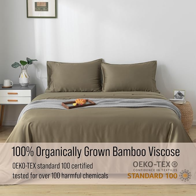 Bella Coterie Luxury Bamboo Viscose Twin Size Sheet Set | 100% Organically - Image 4