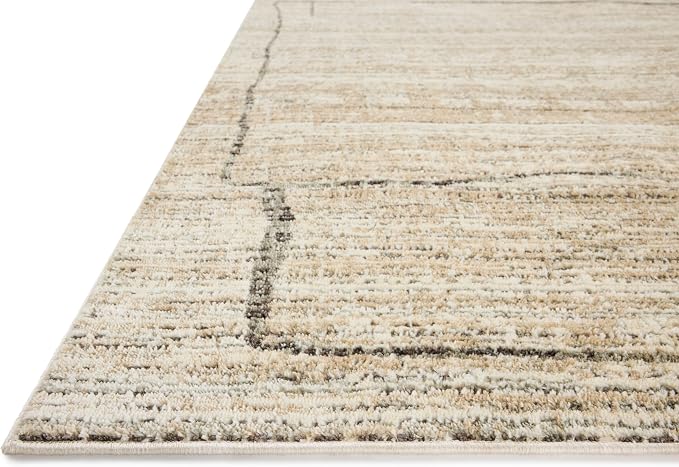 Loloi Jeremiah Brent Bleecker Collection BLE-05 Natural/Charcoal 5'-3" x 7'-6" - Image 5