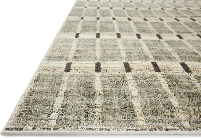 Loloi Jeremiah Brent Bleecker Collection BLE-04 Sage/Granite 5'-3" x 7'-6" Area - Image 5