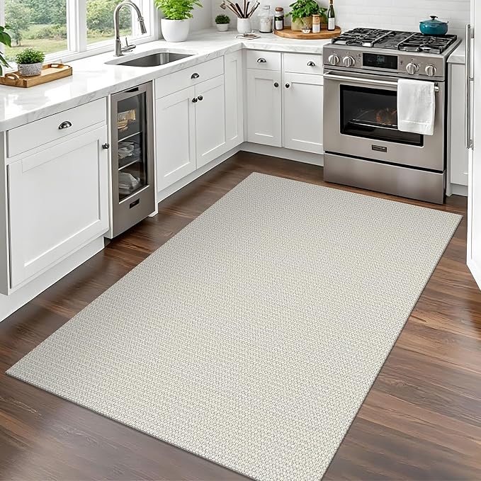 EARTHALL Woven Area Rug 3x5 Ft Washable Rugs - Image 6