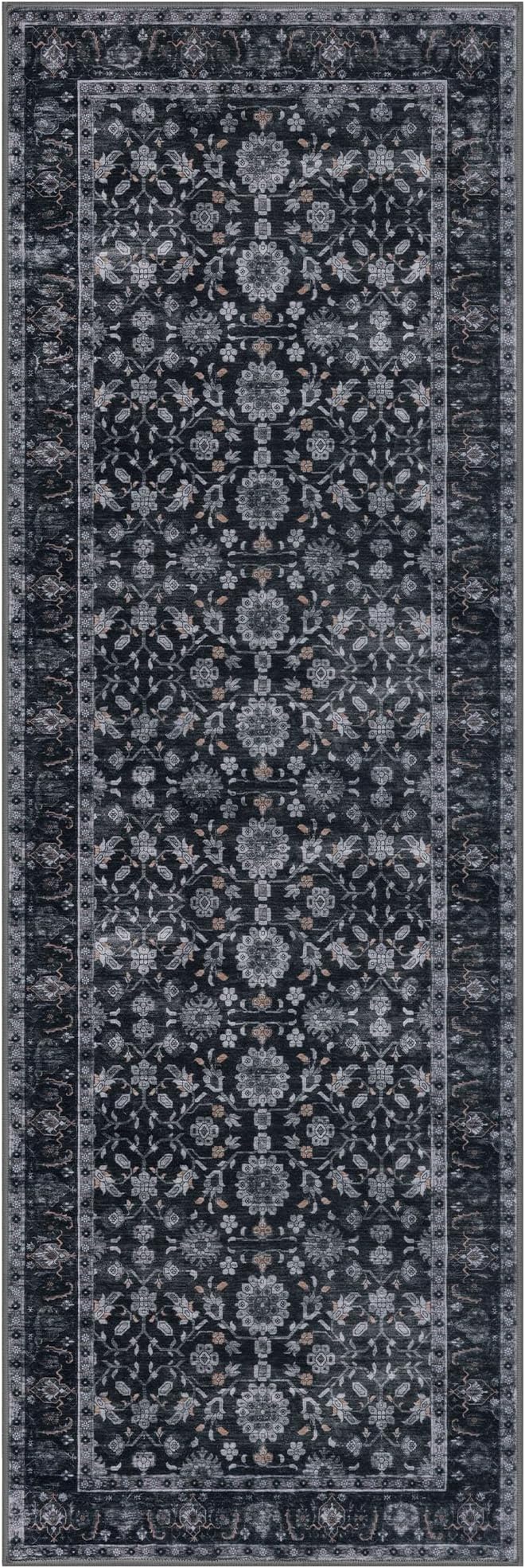 KUTA Runners for Hallways 2x6, Vintage Floral Rug Non-Slip Washable Kitchen - Image 8
