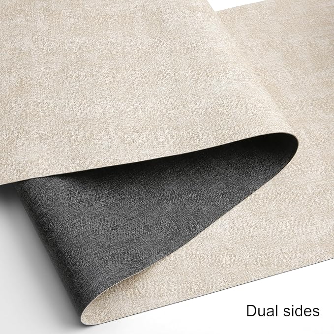 Table Runners 94 Inches Long, Dual-Sided Faux Leather Farmhouse Table Runner - Image 2